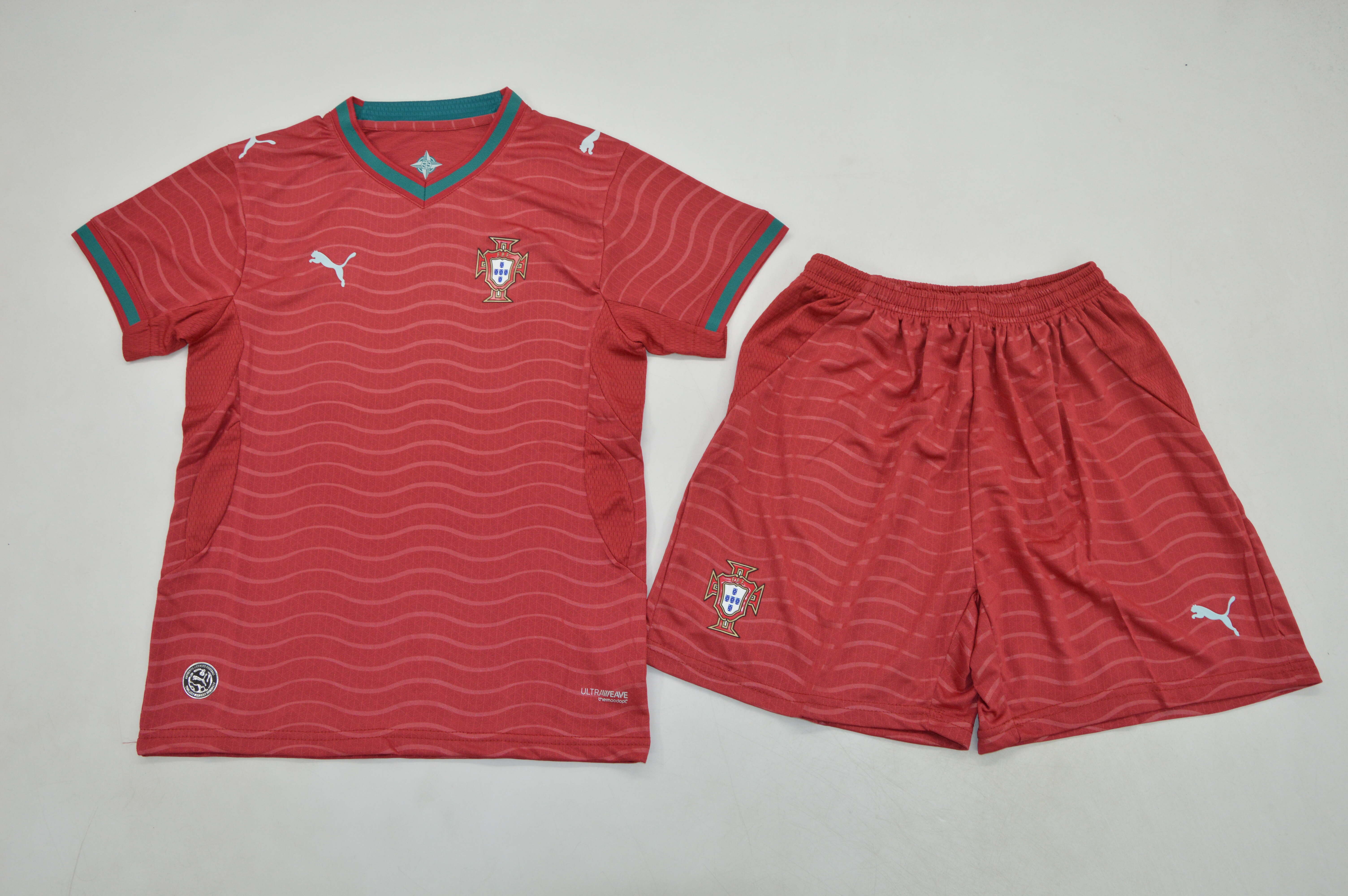 Kids-Portugal 2026 World Cup Home Soccer Jersey